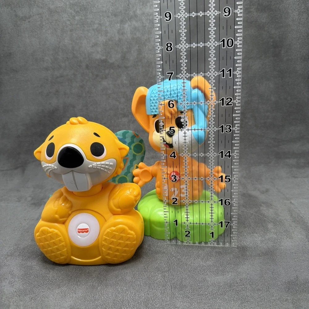 Fisher-Price Linkimals SMALL Opposites Fox & Boppin' Beaver Musical Toys